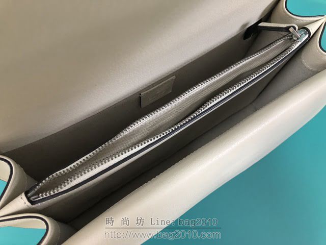 Gucci古馳包包 G家新款女包 款號:400249 古奇米白豬紋牛皮大號酒神包 Gucci鏈條單肩斜挎女包  gdj1331